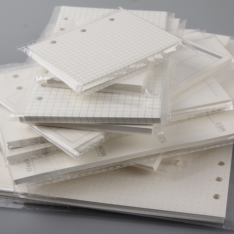 Sổ Tay 6 Vòng 80 Tờ Khổ A5 A6 Bằng PVC Mềm Tiện Dụng Cho Học Sinh / Văn Phòng