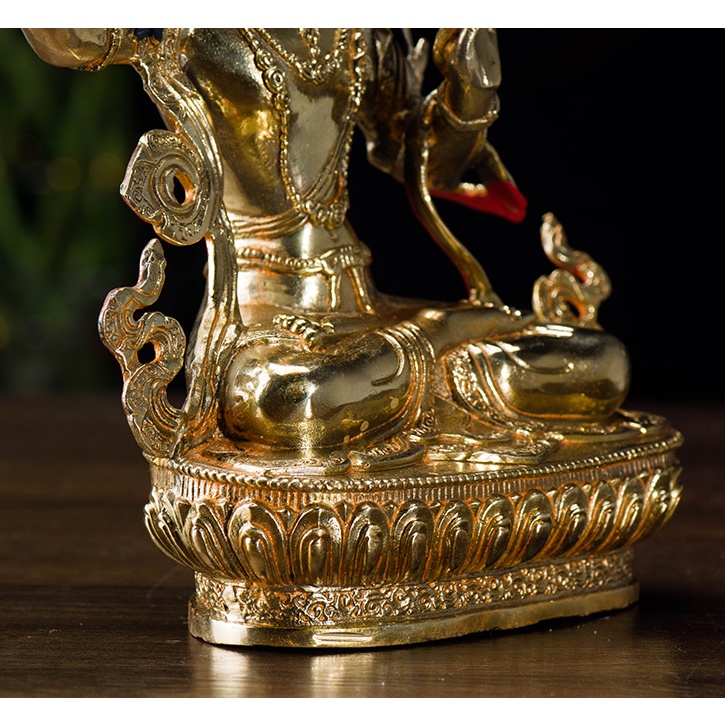 Tôn tượng Văn Thù Sư Lợi Bồ Tát 21cm - Pháp khí Mật tông - Phật giáo Tây Tạng