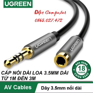 Cáp audio 3.5mm nối dài dây loa chính hãng dài 1m đến 3m ugreen 10592 10593 10594 10595
