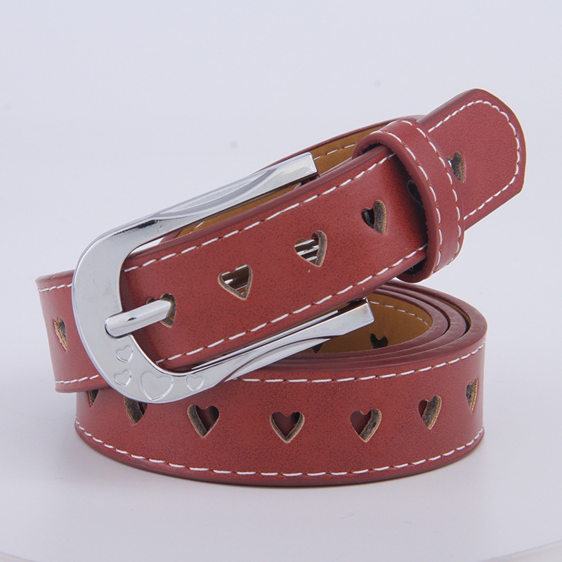 Thắt Lưng Họa Tiết Trái Tim Đơn Giản Phong Cách Retro Với 5 Màu Tùy Chọn Cho Nữ