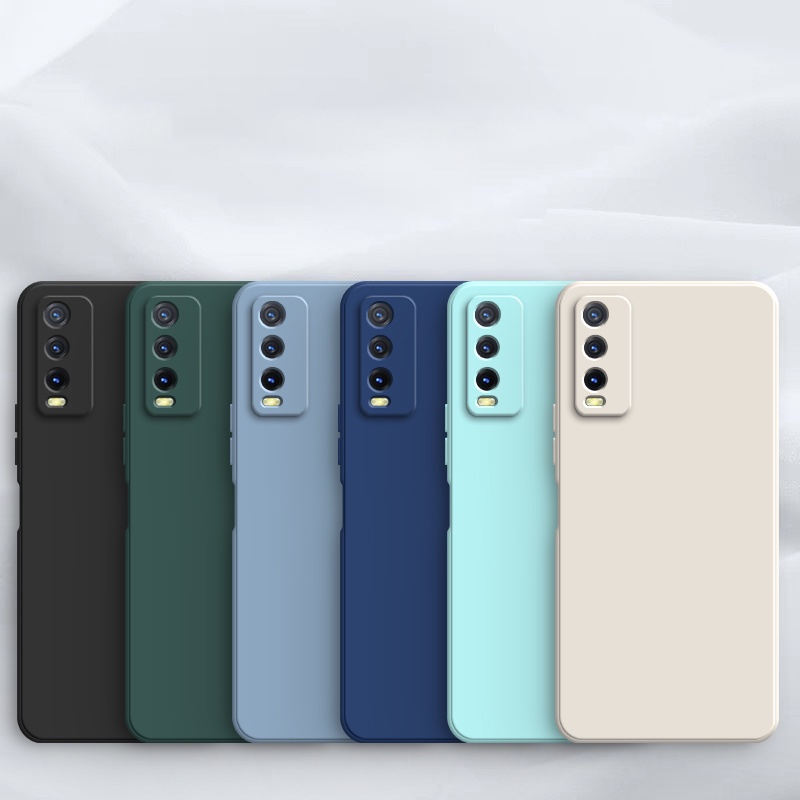 Ốp lưng Vivo Y20 Y12S Ốp Điện Thoại Màu Trơn Cho vivo Y20S Y12A Y21 Y33S  y21s T1X Y22 Y22S Y02S Y16 Y17 Y15 Y12 U10 Y11 Y50 Y30 YT