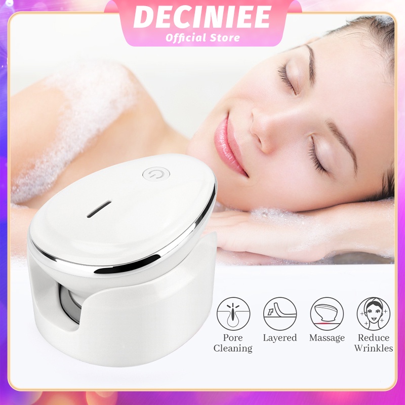 Máy Rửa Mặt Rung Siêu Âm 2 Trong 1 Làm Sạch Sâu Da Mặt