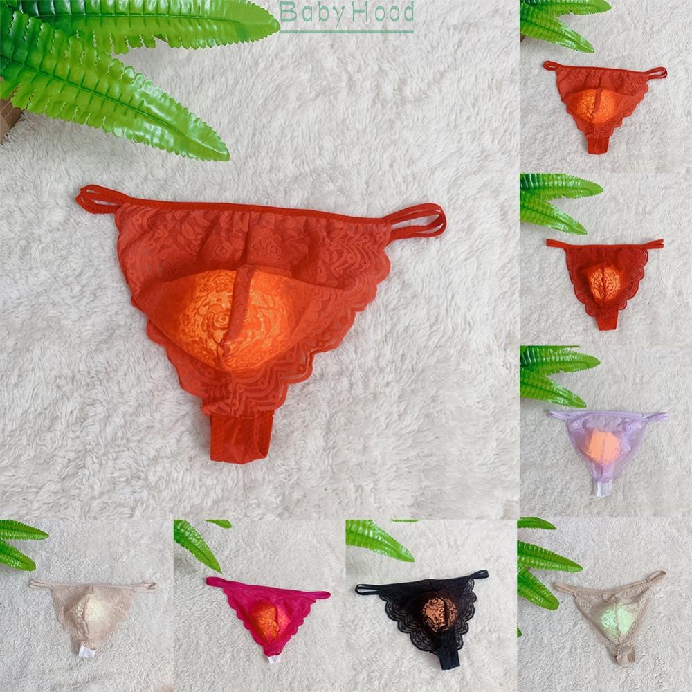 Sexy Men Lace Sheer Pouch G String Bikini Briefs Thongs Underwear Underpants Underwear#BBHOOD