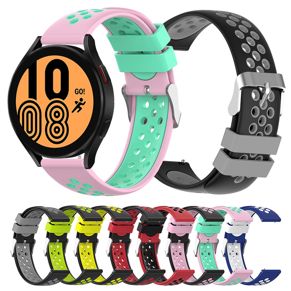 Dây đeo silicon 20mm cho dây đeo đồng hồ Samsung Galaxy Watch 4 Tương thích với Samsung Galaxy Watch