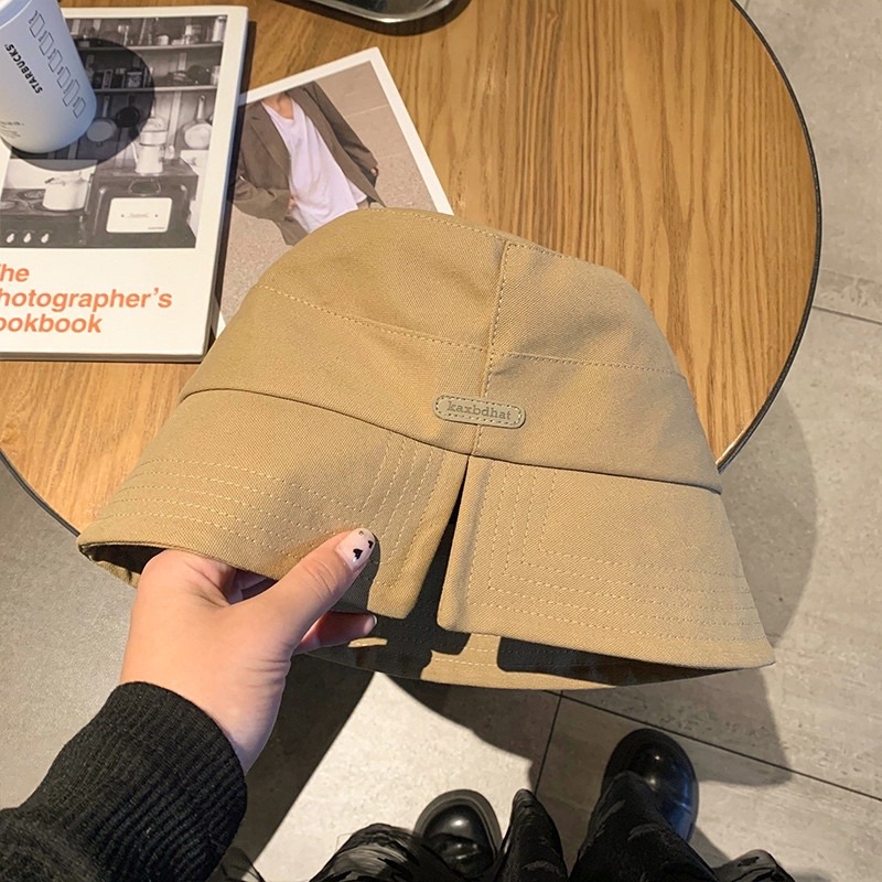 Mũ nón bucket nữ vành cụp, mũ tai bèo, mũ nữ thời trang vải mềm Uzzlang sẻ vành nam nữ thời trang