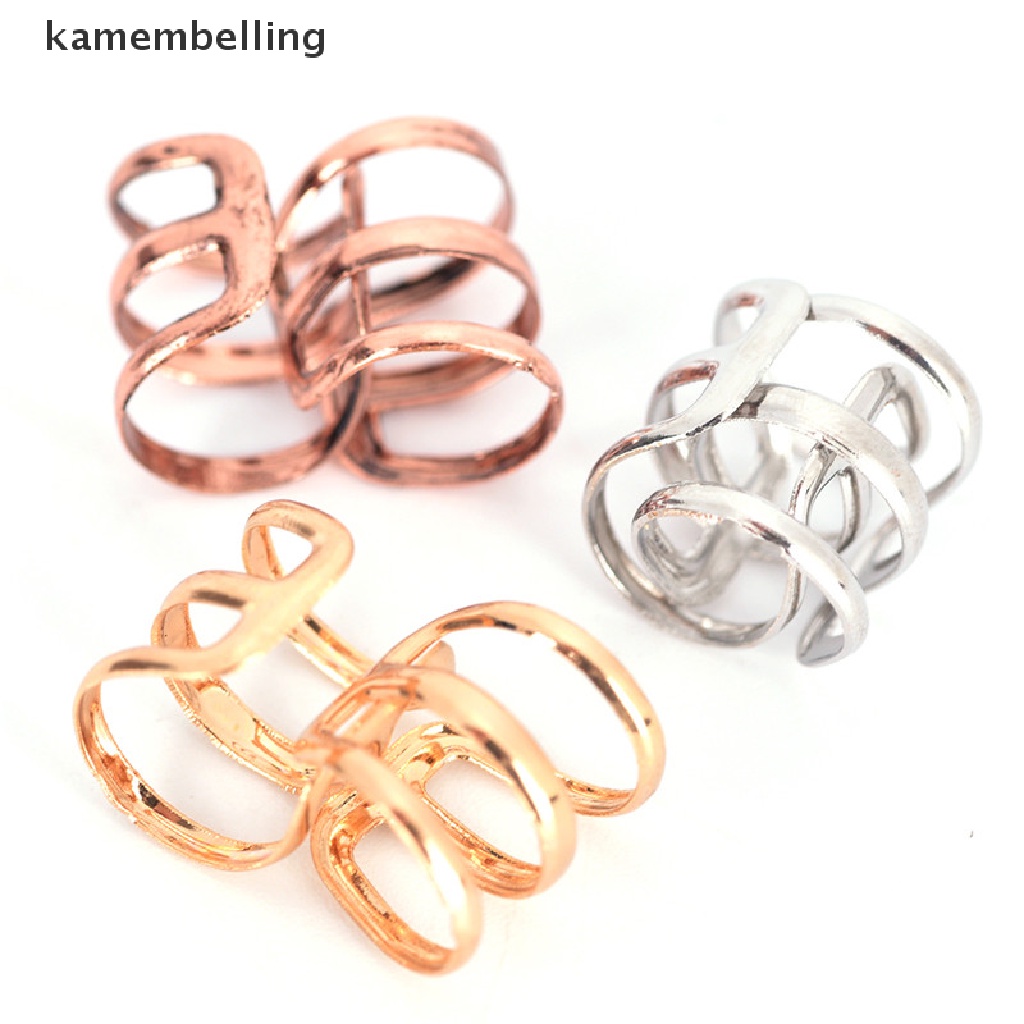 Kamembelling Set 2 Vòng Kẹp Tóc Tết Bím Điều Chỉnh Được Tiện Dụng