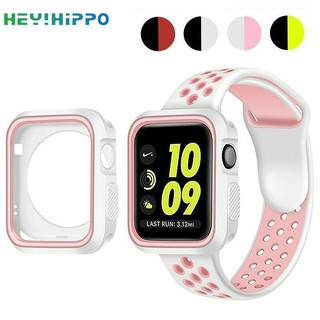Dây Đeo Silicone Hai Màu Cho Đồng Hồ Thông Minh iwatch 45 / 44 / 42 / 41 / 40 / 38mm series 8 / 7 / 6 / SE / 5 / 4