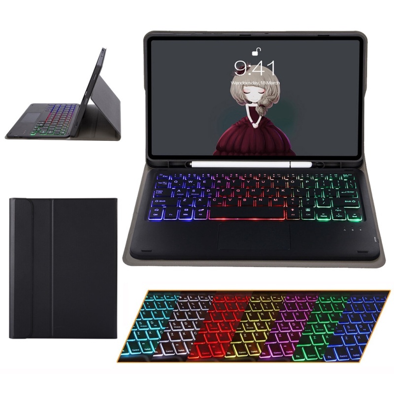 Bao Da Máy Tính Bảng Có Bàn Phím Cảm Ứng Cho iPad 10th Gen 10.9 inch 2022 Pro 11 / 10.2 9th 8th 7th / 9.7 / Air 5 / 4 / 3 / 2