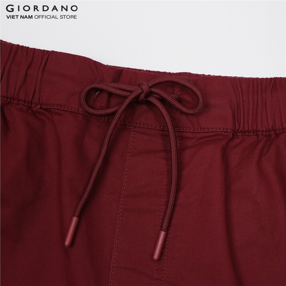 Quần Shorts Lưng Thun Kaki Nam Giordano 01101205