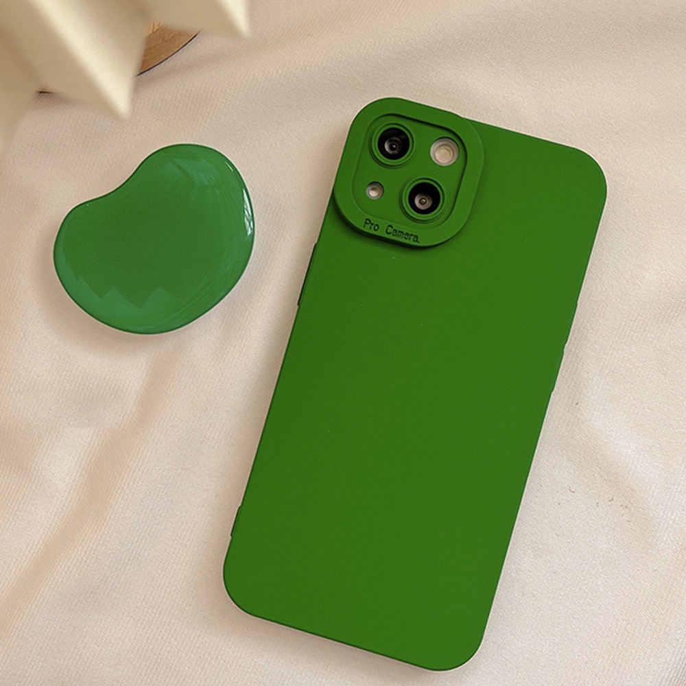 Ốp Điện Thoại TPU Mềm Chống Mồ Hôi Họa Tiết Trái Tim Màu Xanh Bạc Hà Cho IPhone 14 Pro Max 11 13 12 11 Pro Max X XS XR