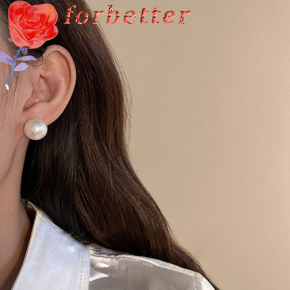 Khuyên Tai Đính Hạt Ngọc Trai Đơn Giản Thời Trang Cho Nữ