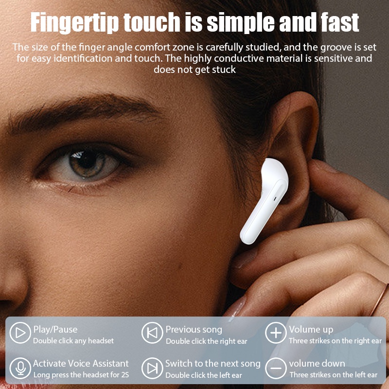 Tai Nghe Bluetooth Không Dây JS121 TWS Kiểu Dáng Thể Thao Thời Trang