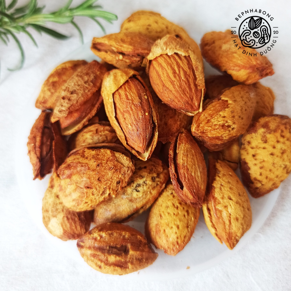 Combo Hạnh Nhân Sấy Nguyên Vị và Granola Vị Truyền Thống - Ăn kiêng, Ngon, Bếp Nhà Bống Hạt dinh dưỡng