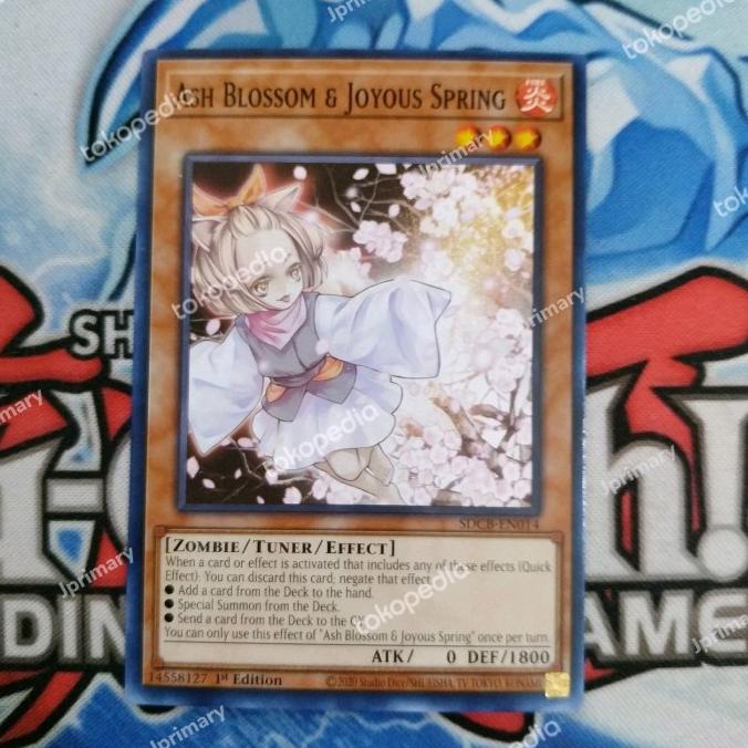 Yugioh ash blossom & Niềm Vui Mùa Xuân SDCB Phổ Biến In Chính Hãng Mỹ