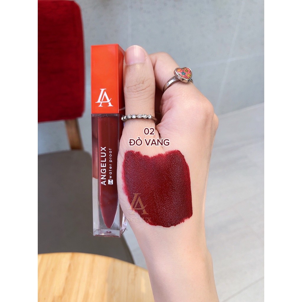 Son Kem Angelux Siêu Lì Màu Đỏ Vang