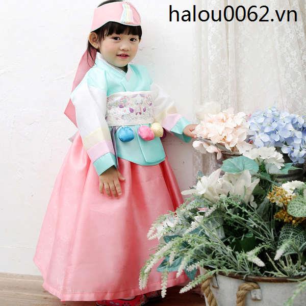 Đầm Công Chúa Hanbok Phong Cách Dân Tộc Hàn Quốc Mới Cho Bé Gái