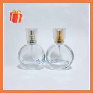 VỎ CHAI NƯỚC HOA THUỶ TINH 30ML TRÒN