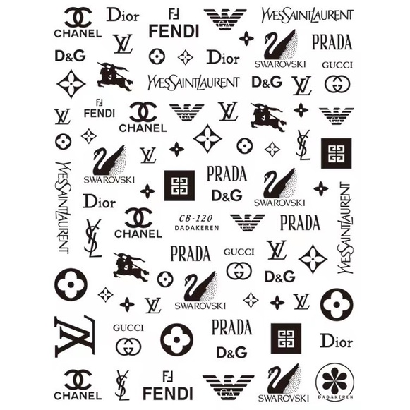 Sticker Thương Hiệu Louis Vuitton - Hình Dán LV Xinh Xắn