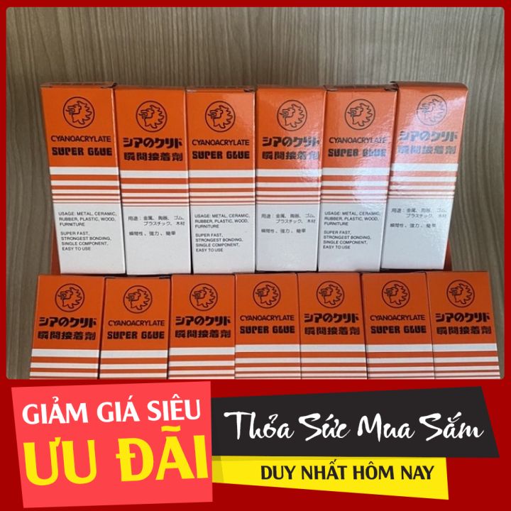 1 Thùng  - Keo Dán 502 Cyanoacrylate không tạo khói