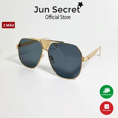 Kính mát nam nữ thời trang Jun Secret kiểu dáng sang trọng, thời thượng, tròng chống tia UV cao cấp JS90A90