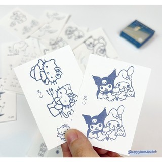 Hình Xăm Giả Hình Dán Ma Thuật Mini Magic Tattoo Kuromi Lotso (đọc kĩ mô tả) Bền Khoảng 2 Tuần Hiện Màu Sau 48 Tiếng