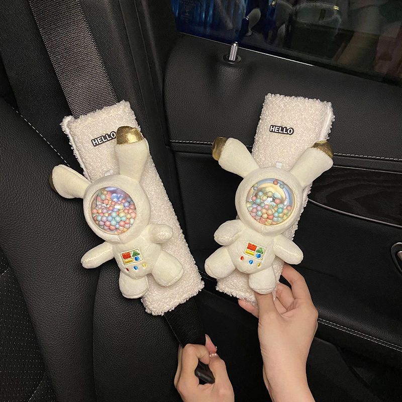 Vỏ Bọc Dây Đai An Toàn Xe Hơi Mềm Mại Hình Gấu Trúc Dễ Thương