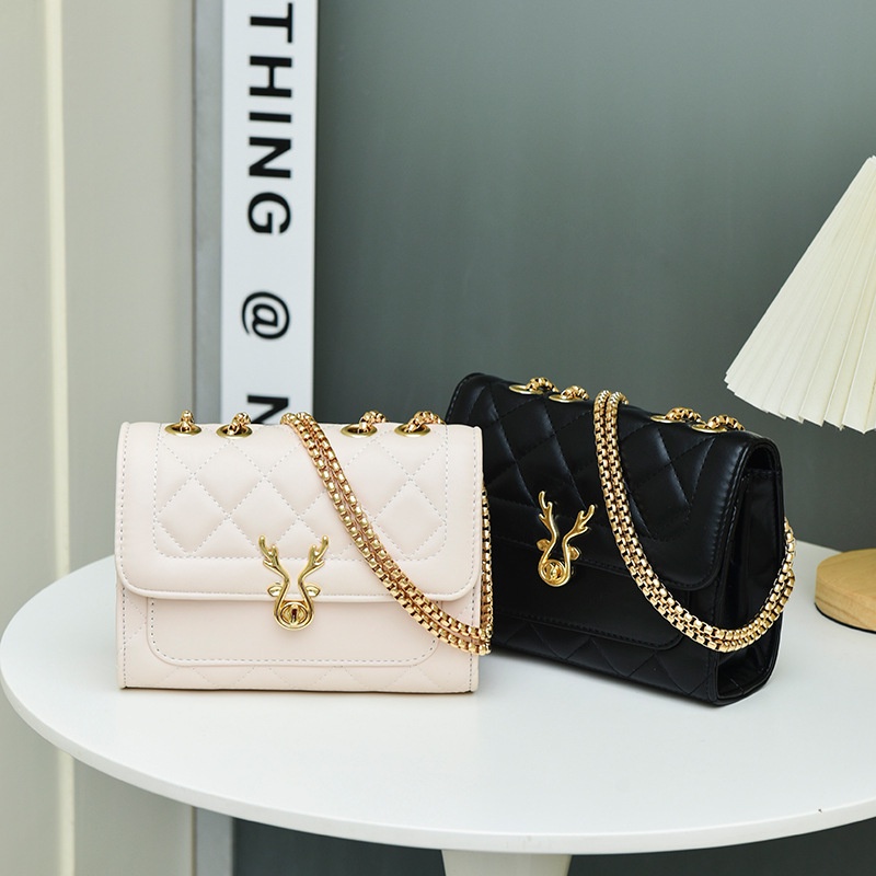 Túi Đeo Chéo Dây Xích Hình Thoi Đơn Giản Thời Trang Cho Nữ