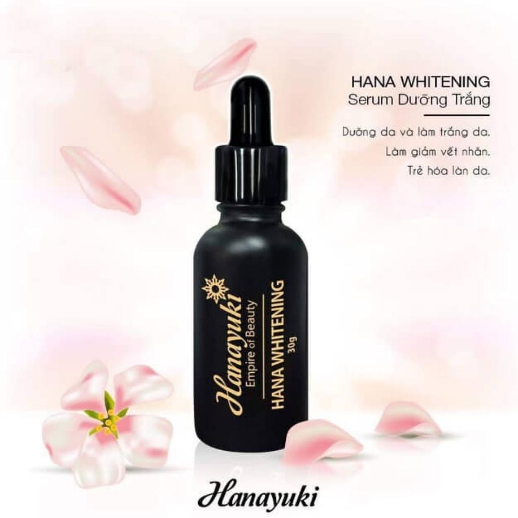 Serum Dưỡng Trắng Da Hanayuki Whitening, Hana Whitening Serum Dưỡng Ẩm Mờ Thâm Hanayuki Chính Hãng 30g