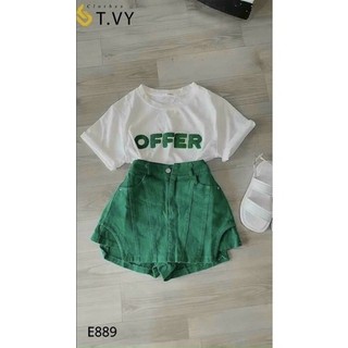 chân váy khoét vạt hot trend