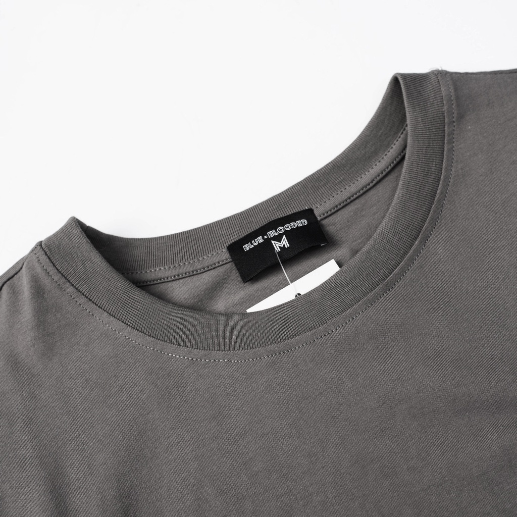 Áo Phông Cộc Tay Chất Cotton, Cổ Tròn, Áo Thun Nam Nữ Unisex thiết kế trơn In Blue Blooded