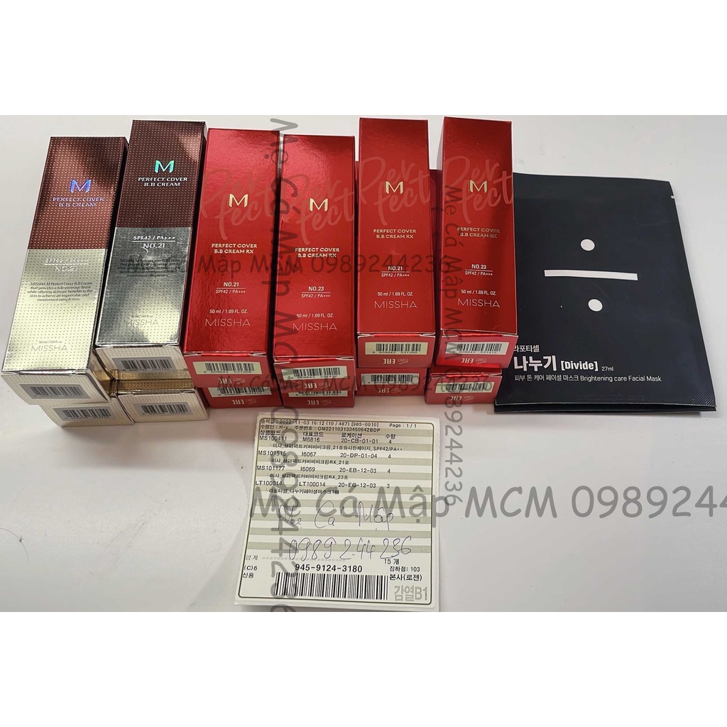 Kem nền Missha M Perfect Cover BB Cream các loại MCM Mẹ Cá Mập
