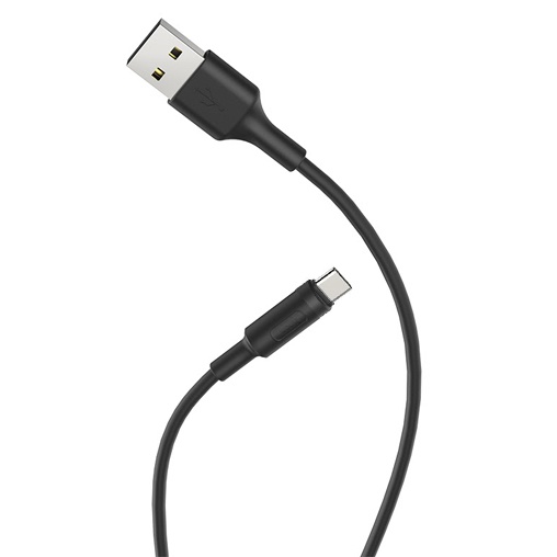 Cáp sạc Hoco X25 Type-C sạc nhanh 3A tốc độ truyền tải data ổn địnhcho Android dài 100CM ( Đen )