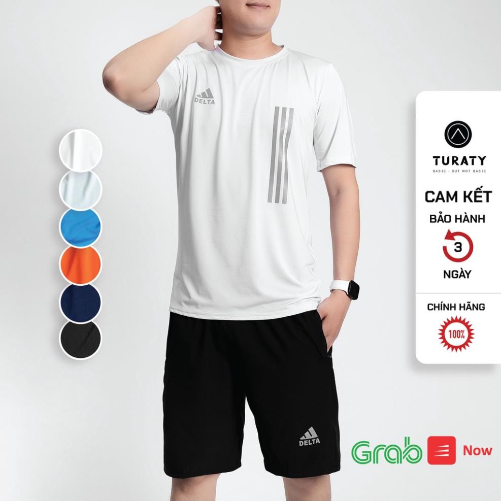Bộ quần áo thể thao nam TURATY DELTA mùa hè tập GYM rất đẹp vải thun lạnh cao cấp bản mới nhất 2021. !