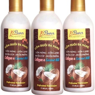  Thuốc Uốn Tóc Đa Năng Tinh Chất Collagen và Dừa 16 Power Uốn Nóng- Uốn Lạnh- Duỗi Cúp- Duỗi Phồng 