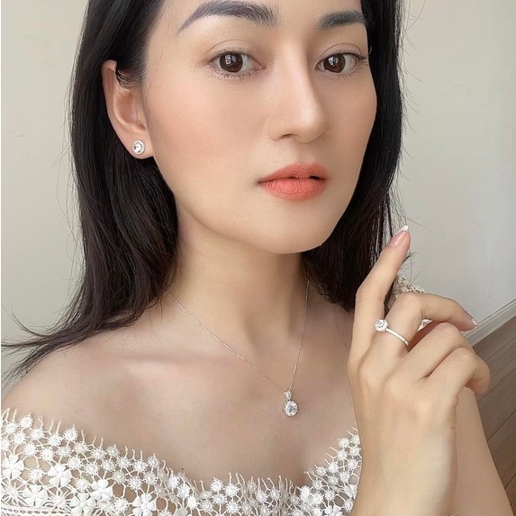 Set trang sức Cupcake bạc 925 nữ trẻ trung Dế Bạc