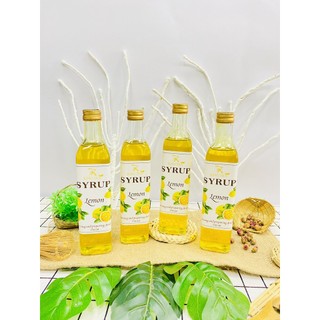 Siro Chanh Vàng Chai 520ml chai thuỷ tinh KingTea