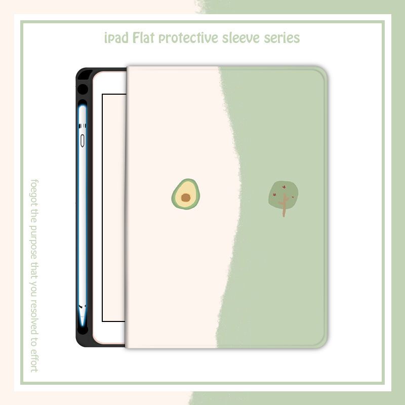 Bao Da Máy Tính Bảng In Hình Trái Bơ Cho Ipad Air4 / 3 / 2 / 1 pro11 tablet 5 / 6 2020 10.2