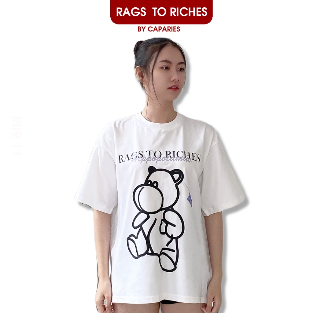 Áo Thun Nữ RIIR12 RAGS TO RICHES of CAPARIES - Form rộng Unisex Cotton 4 chiều Chống Nhăn Cổ tròn Cao Cấp