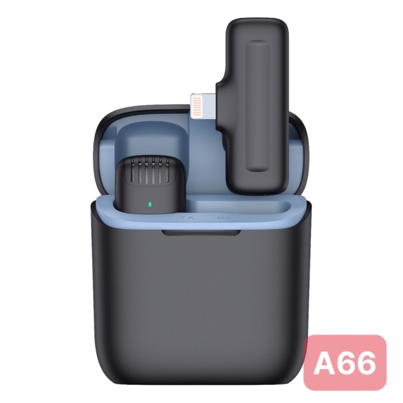 Micro Không Dây Cài Áo Kèm Hộp Sạc A66