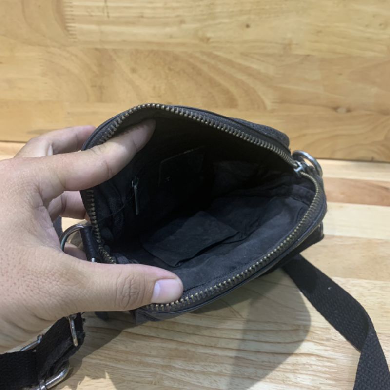 Túi chéo nữ mini da thật secondhand  12251122