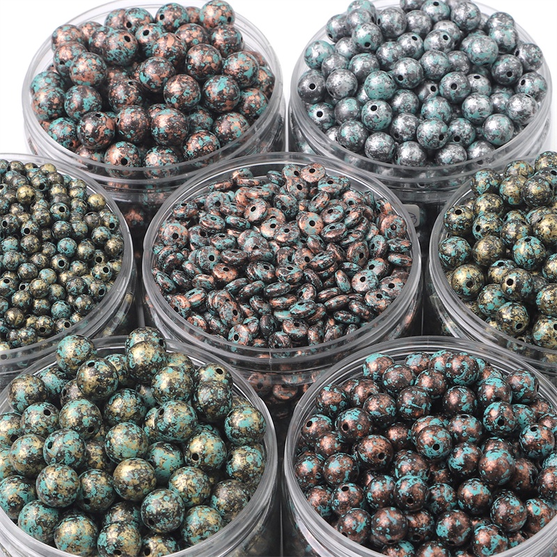 Hạt xỏ BEADIA bằng acrylic ánh kim tự làm trang sức