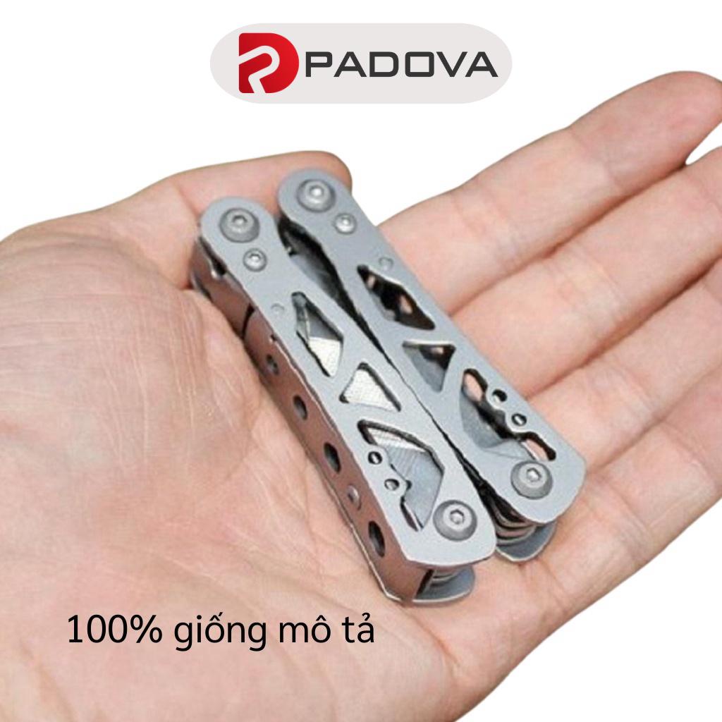 Kìm Thép Mini Đa Năng Mở Nắp Chai, Tua Vít, Dũa Thích Hợp Đi Phượt PADOVA 7085