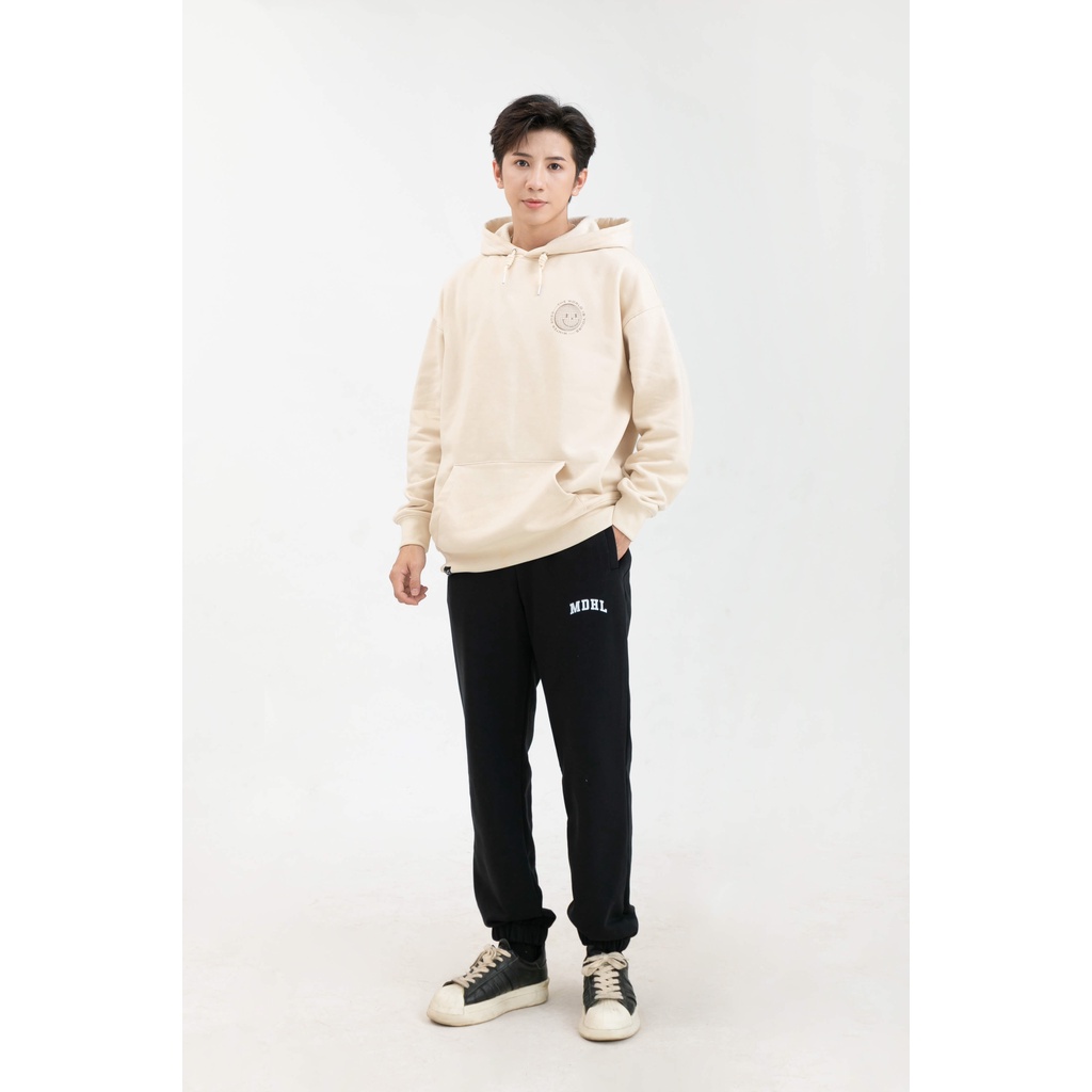 Áo Nỉ Hoodie Nam Dài Tay 2 Màu Nâu Be MANDO Chất Nỉ Cao Cấp Form Rộng Hình In Basic Unisex Thời Trang Hàn Quốc HOD004