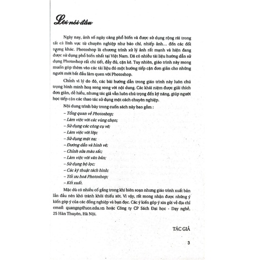 Sách - Giáo Trình Hướng Dẫn Sử Dụng Photoshop