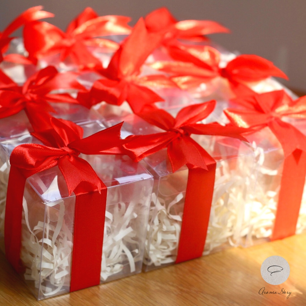 Hộp Quà Tặng Nến Thơm Mini Candle Cups Trong Suốt Aroma Story, Nhiều Loại Nến Làm Quà Tặng Sinh Nhật, Giáng Sinh