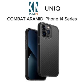Ốp lưng vân carbon uniq hybrid combat aramid dành cho iphone 14 pro max / 14 pro / 14 plus / 14