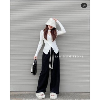 Áo len vạt chéo 5 màu hót