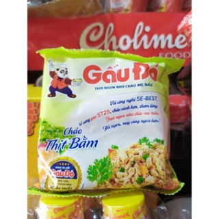 cháo gói ăn liền, cháo Gấu đỏ thịt bằm gói 50g