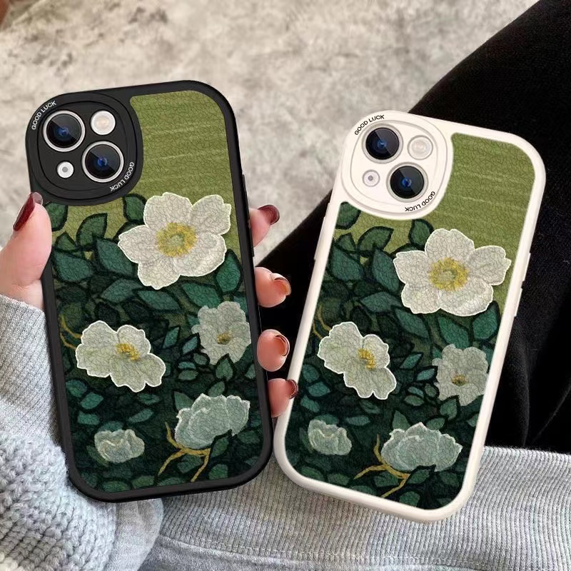 Ốp lưng Oppo A17 A17k A57 A77s A76 A52 A92 A54 A55 A16 A15s A12 A96 A74 A95 A16k A15 A5s A16e A1k A53 A33 A31 A9 A7 A5 2020 Ax7 A83 A3s Retro rose flower originality soft phone case