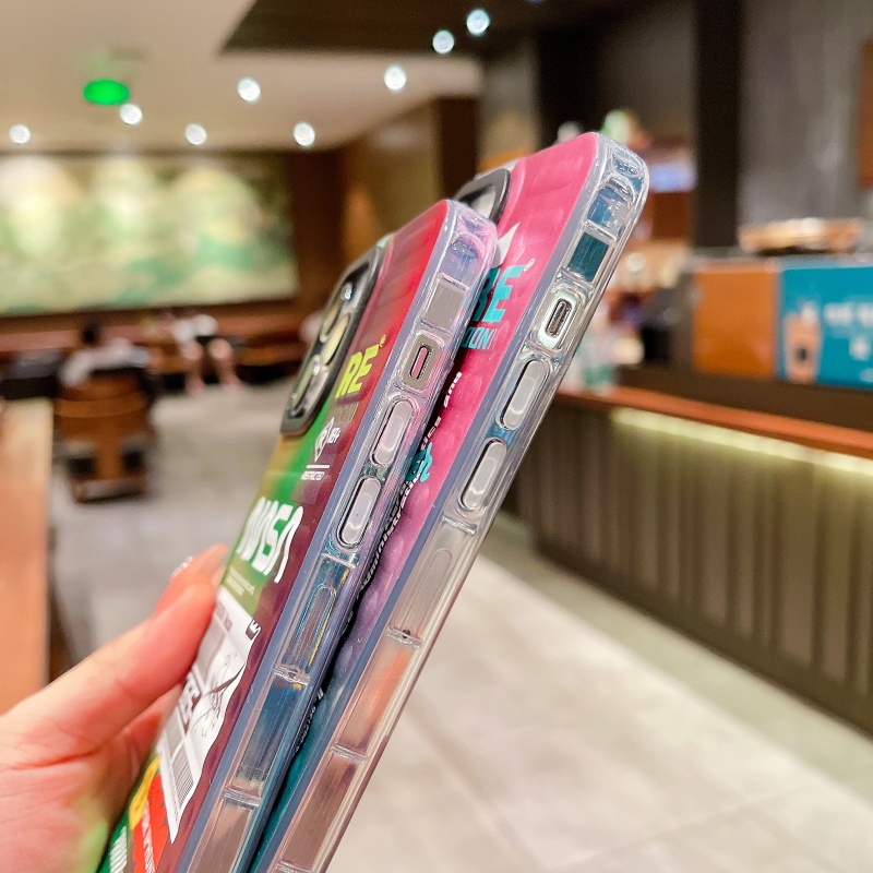 Ốp Điện Thoại Silicon Chống Sốc Màu Gradient Thời Trang Cho iPhone 14 13 12 11 Pro Max XS XR X 8 7 Plus + SE 2020